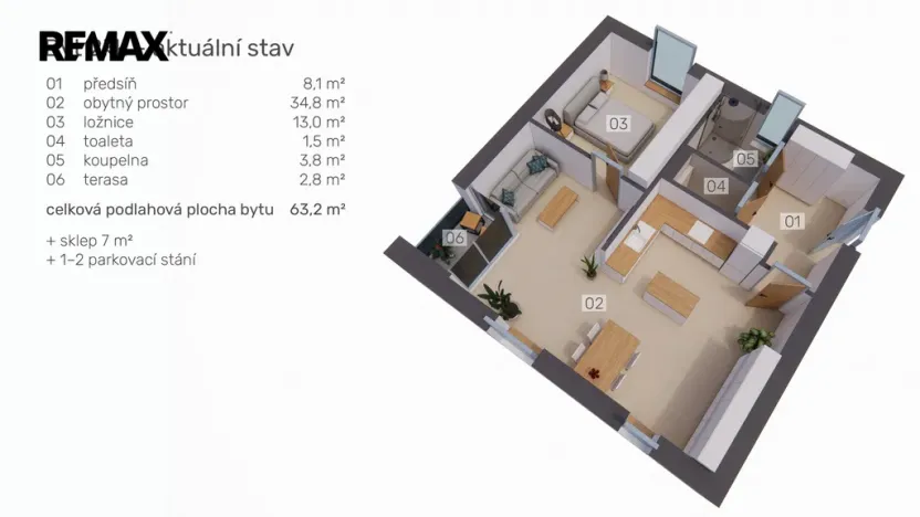 Prodej bytu 2+kk, Chotěboř, Houbova, 63 m2