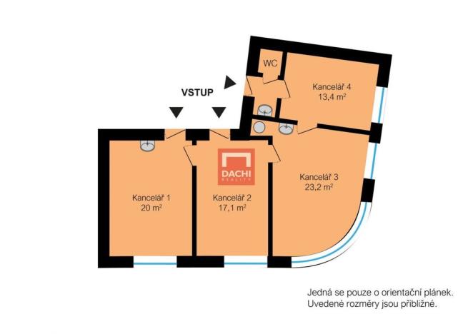 Pronájem kanceláře, Olomouc, 72 m2