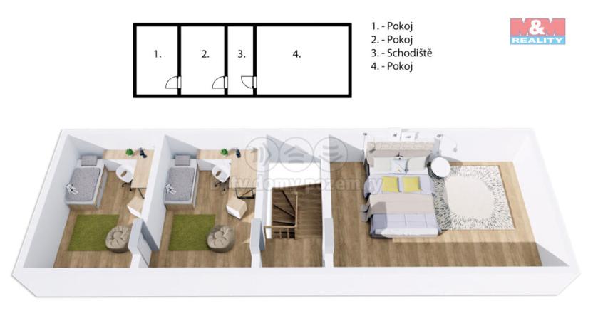 Prodej chalupy, Mladá Vožice - Janov, 143 m2