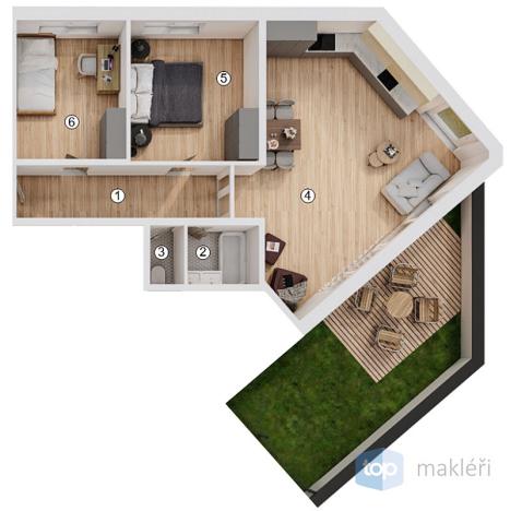 Prodej bytu 3+kk, Horoušany, K Lomu, 82 m2