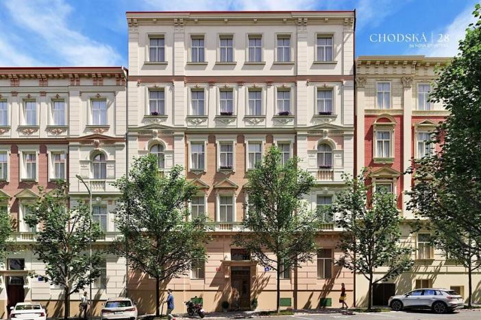 Prodej bytu 2+kk, Praha - Vinohrady, Chodská, 46 m2