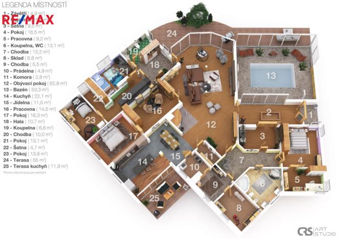 Prodej rodinného domu, Kostelec nad Labem - Jiřice, K Paterům, 290 m2