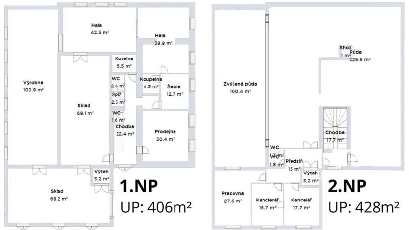 Prodej skladu, Letovice, U koupaliště, 834 m2