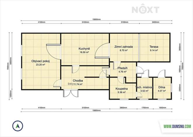 Prodej rodinného domu, Česká Třebová, Nerudova, 60 m2