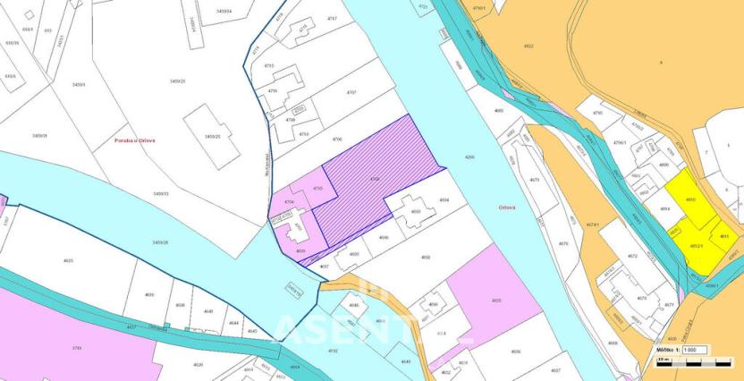 Prodej pozemku, Orlová - Město, Na Kamenci, 4086 m2