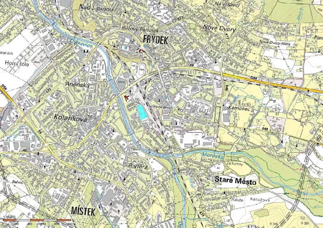 Dražba komerčního pozemku, Frýdek-Místek, 16933 m2