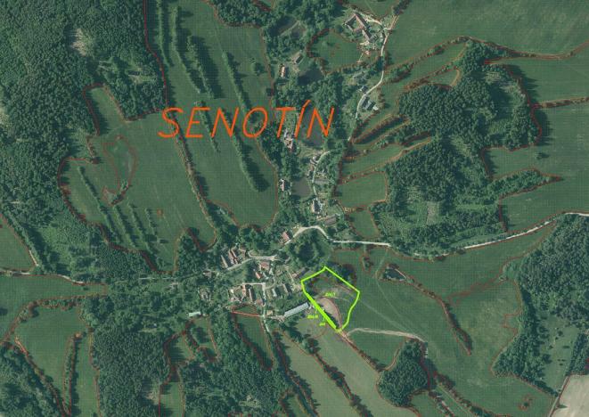 Prodej pozemku, Nová Bystřice - Senotín, 11798 m2