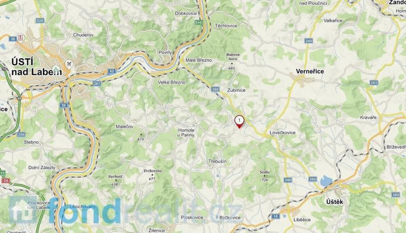 Prodej pozemku, Lovečkovice - Touchořiny, 518 m2