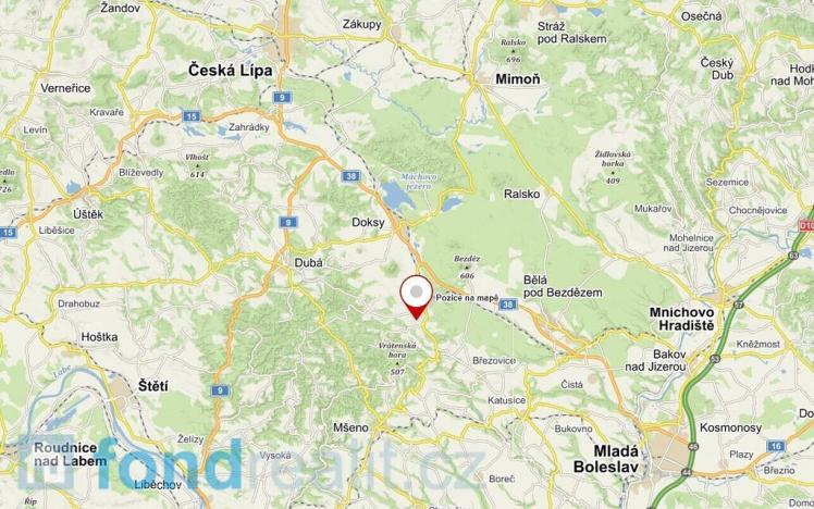 Prodej pozemku, Doksy, 1295 m2