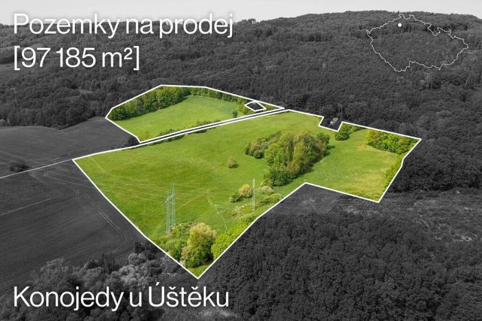 Prodej pole, Úštěk - Konojedy, 97185 m2
