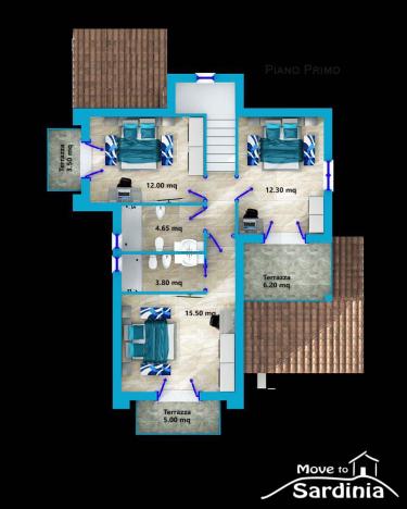 Prodej domu, Valledoria, Sardinie, Itálie, 203 m2