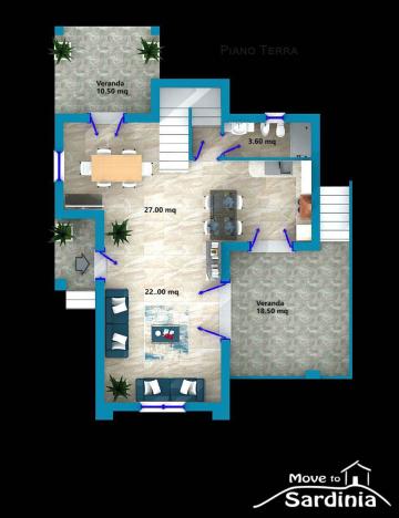 Prodej domu, Valledoria, Sardinie, Itálie, 203 m2