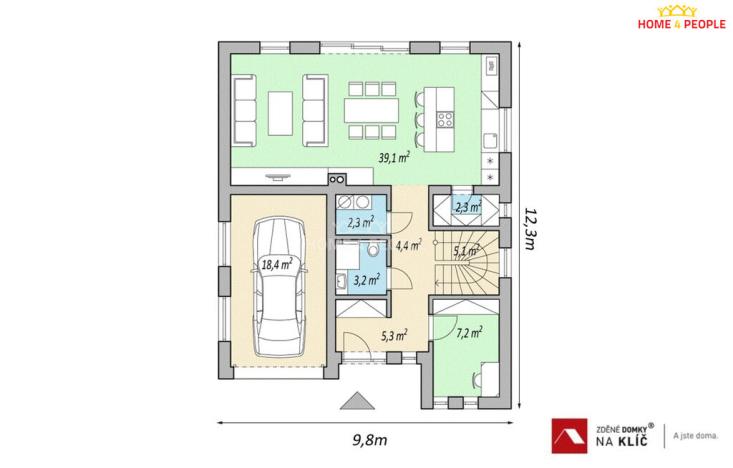 Prodej rodinného domu, Nivnice, Podohradí, 149 m2