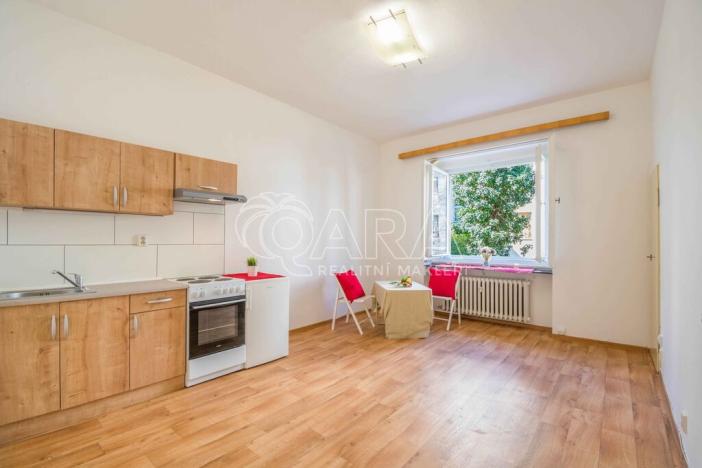 Pronájem bytu 1+kk, Praha, Na Skalce, 27 m2