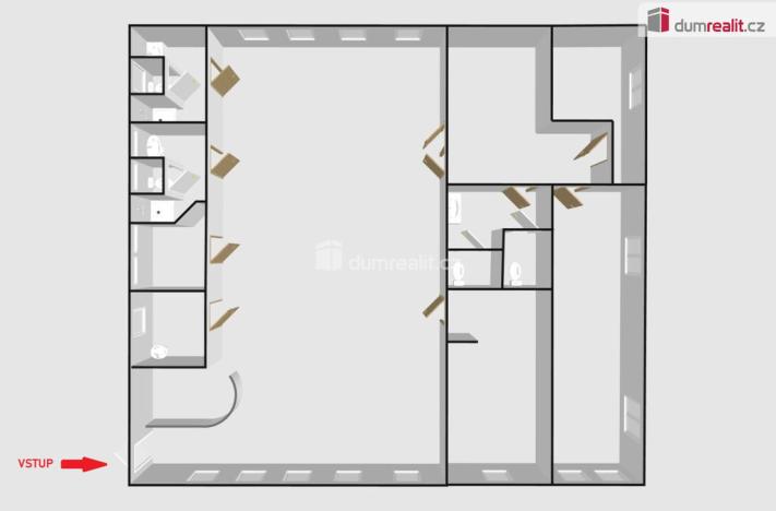 Pronájem obchodního prostoru, Dubňany, Horní huť, 450 m2