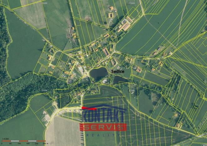 Prodej pozemku pro bydlení, Svatý Jan nad Malší - Sedlce, 1437 m2