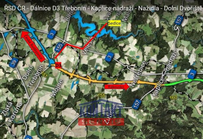 Prodej pozemku pro bydlení, Svatý Jan nad Malší - Sedlce, 1437 m2