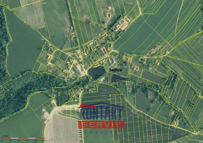 Prodej pozemku pro bydlení, Svatý Jan nad Malší - Sedlce, 1254 m2