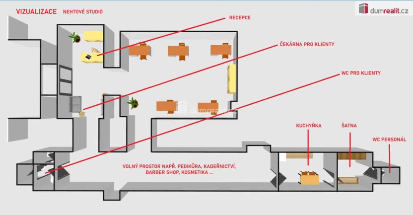 Pronájem obchodního prostoru, Brno - Brno-město, Nádražní, 93 m2
