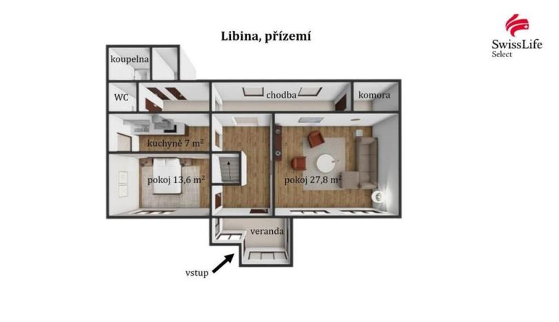 Prodej rodinného domu, Libina, 148 m2