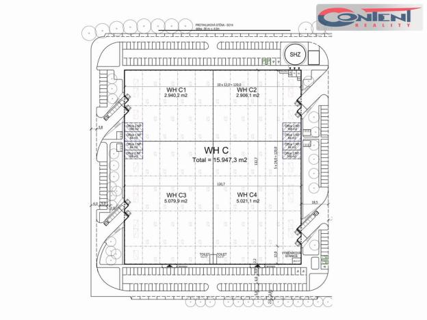 Pronájem výrobních prostor, Hradec Králové - Březhrad, Rovná, 2940 m2