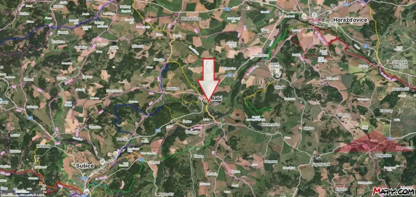 Prodej pozemku pro bydlení, Rabí, 1126 m2