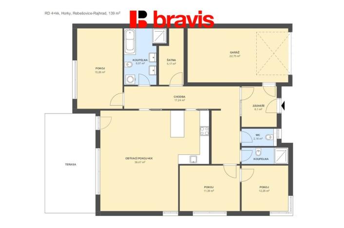 Prodej rodinného domu, Rebešovice, Horky, 140 m2