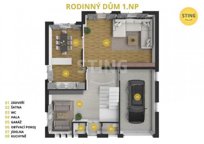 Prodej vily, Vřesina, 300 m2