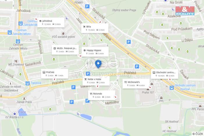 Prodej bytu 2+kk, Praha - Záběhlice, Práčská, 53 m2