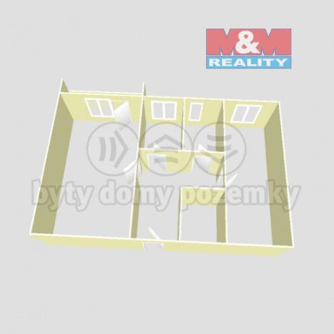 Pronájem bytu 2+1, Chomutov, Holešická, 62 m2