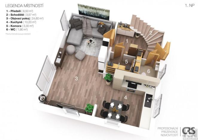 Prodej rodinného domu, Choťánky, Na Ohradě, 96 m2