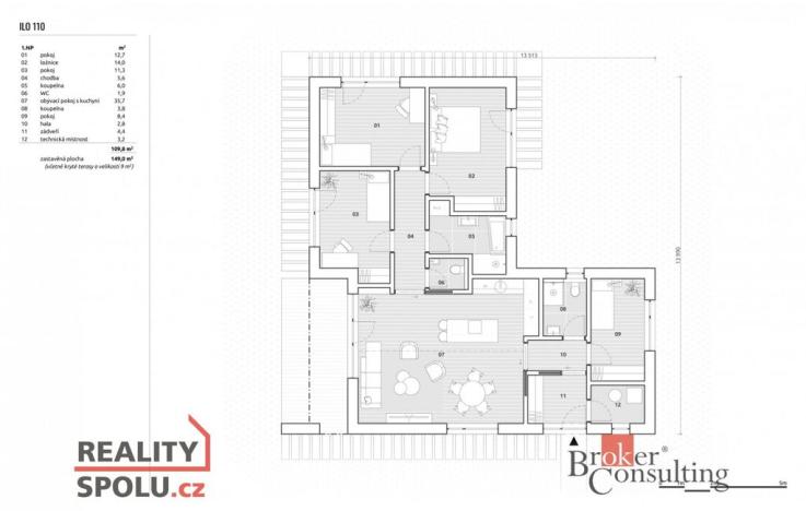 Prodej rodinného domu, Hlubočec, 110 m2