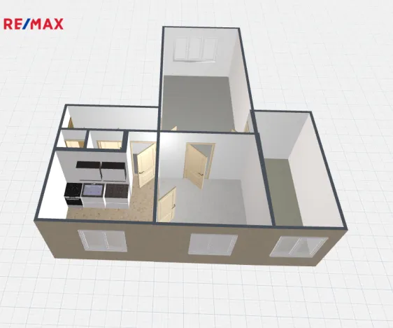 Prodej bytu 3+1, Semily, Luční, 65 m2