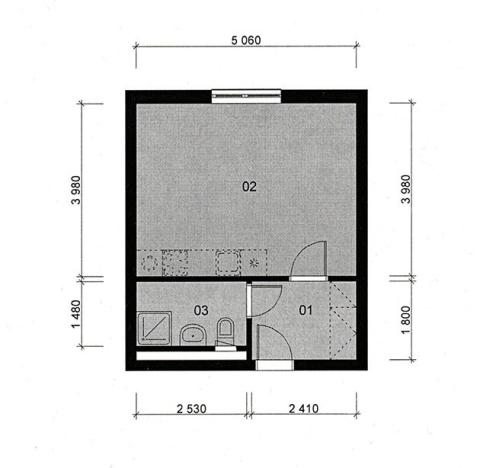 Pronájem bytu 1+kk, Praha - Uhříněves, Karla Zicha, 30 m2