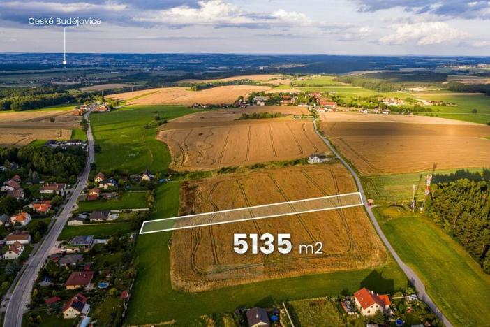 Prodej pozemku pro bydlení, Vrábče, Zastávka-Budějovická, 5135 m2