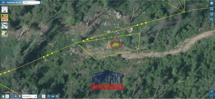 Prodej lesa, Pyšel - Vaneč, 11037 m2