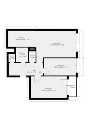 Pronájem bytu 3+kk, Praha - Chodov, Metodějova, 63 m2