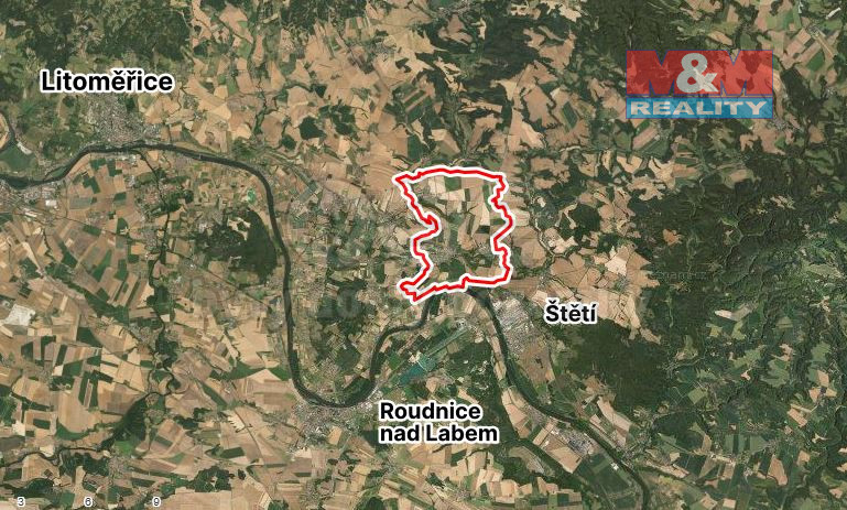 Prodej zahrady, Hoštka, 1330 m2