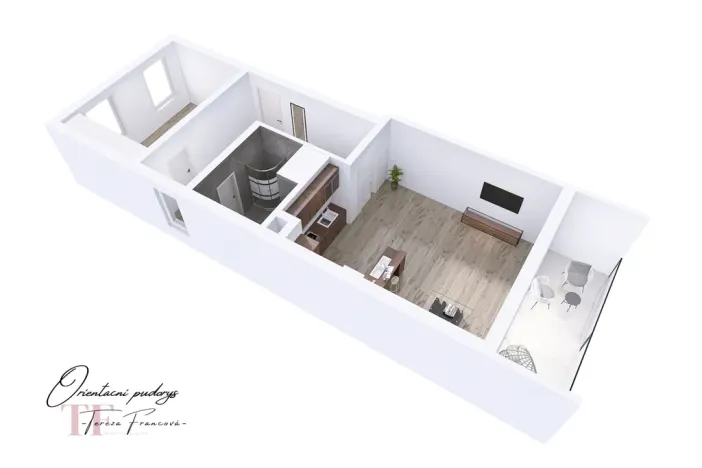 Pronájem bytu 2+kk, Olomouc - Nová Ulice, Karla Mareše, 70 m2