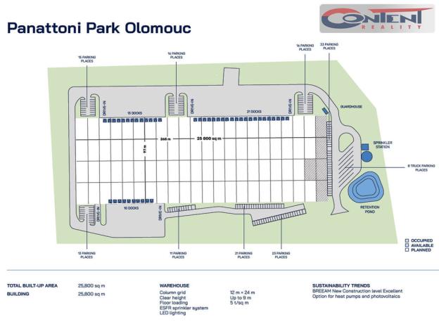 Pronájem skladu, Olomouc - Řepčín, 25800 m2