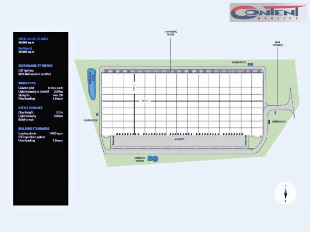 Pronájem výrobních prostor, Úherce, Luční, 5000 m2