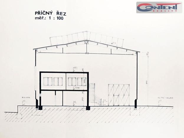 Pronájem výrobních prostor, Nýřany, Šůlova, 1500 m2