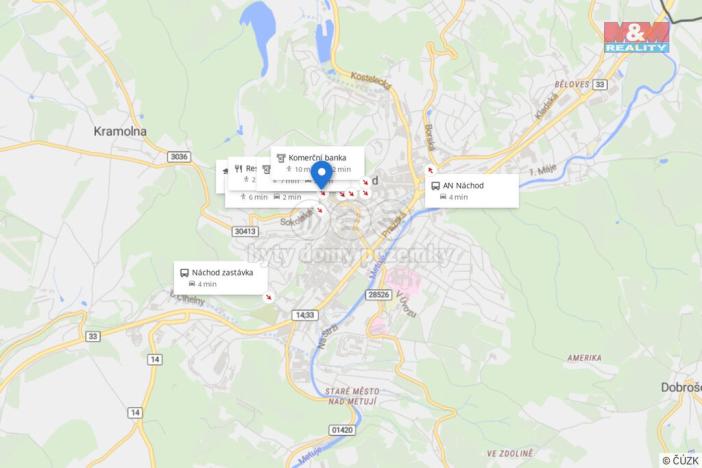 Pronájem bytu 2+kk, Náchod, Poděbradova, 32 m2