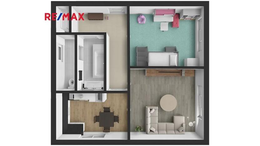 Prodej bytu 2+1, Žandov, Pod Dubovkou, 66 m2