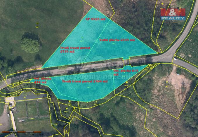 Prodej louky, Česká Lípa - Manušice, 8523 m2