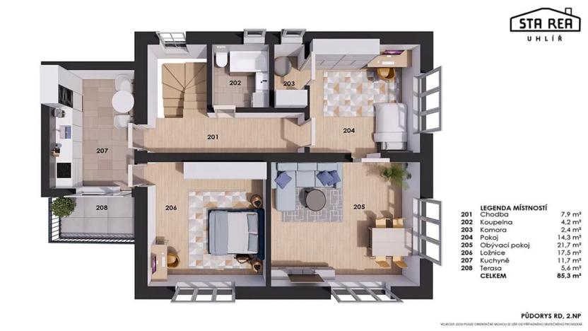 Prodej rodinného domu, Pržno, 306 m2