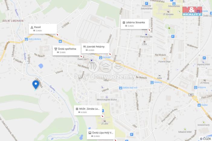 Prodej zahrady, Česká Lípa - Dolní Libchava, 517 m2