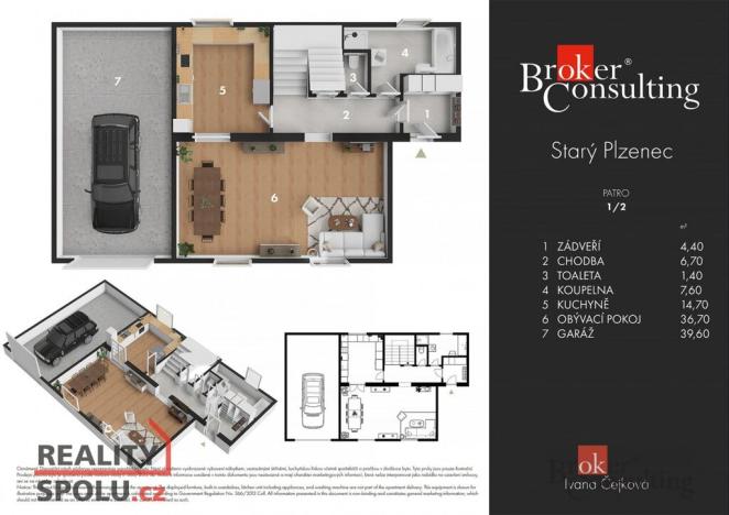 Prodej rodinného domu, Starý Plzenec, Luční, 231 m2