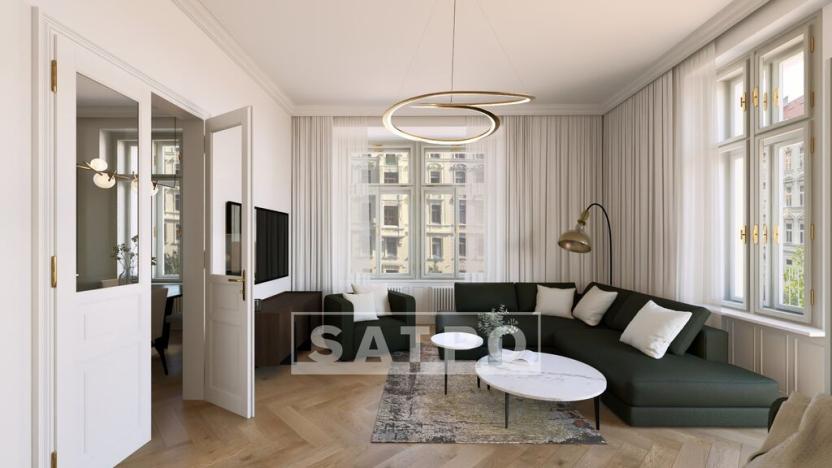 Prodej bytu 3+1, Praha - Vinohrady, Polská, 121 m2