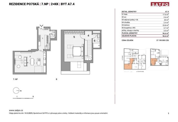 Prodej bytu 2+kk, Praha - Vinohrady, Polská, 97 m2